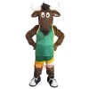 Brown Buffalo Custom Cartoon Mascot Costume