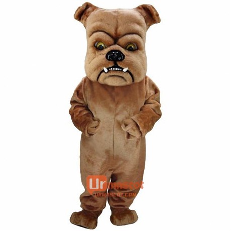 Brown Bulldog Lightweight Cartoon Mascot Costume