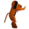 Brown Dog Cartoon Mascot Costume Plush with Mask