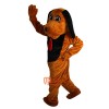 Brown Dog Cartoon Mascot Costume Plush with Mask