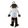 Brown Dog Chef Cook Cartoon Mascot Costume Plush with Mask