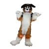 Brown Dog Husky Cartoon Mascot Costume Plush with Mask