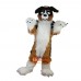 Brown Dog Husky Cartoon Mascot Costume Plush with Mask