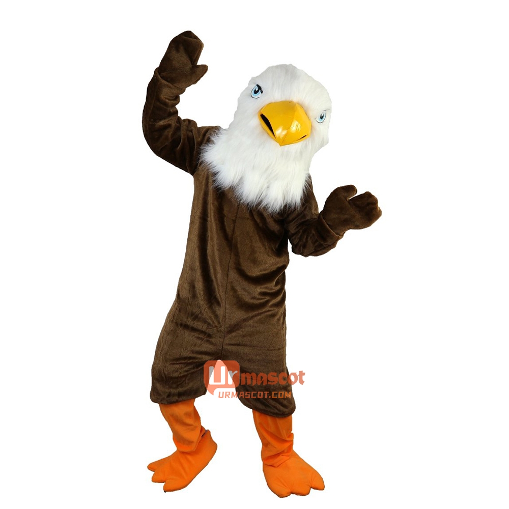 Brown Eagle Bird Cartoon Mascot Costume Plush with Mask