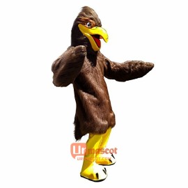 Brown Eagle Cartoon Mascot Costume Plush with Mask