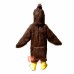 Brown Eagle Cartoon Mascot Costume Plush with Mask