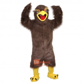 Brown Eagle Cartoon Mascot Costume Plush with Mask