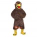 Brown Eagle Cartoon Mascot Costume Plush with Mask