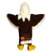 Brown Eagle Long Wool High Quality Cartoon Mascot Costume Plush with Mask
