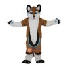 Brown Fox Dog Husky Cartoon Mascot Costume Plush with Mask