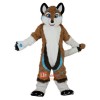 Brown Fox Dog Husky Cartoon Mascot Costume Plush with Mask