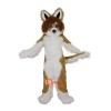 Brown Fox Dog Husky Cartoon Mascot Costume Plush with Mask