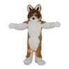 Brown Fox Dog Husky Cartoon Mascot Costume Plush with Mask