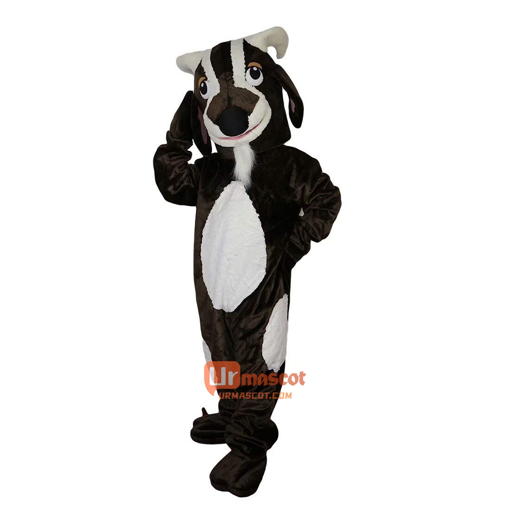 Brown Goat Sheep Cartoon Mascot Costume Plush with Mask