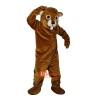 Brown Gopher Mole Mouse Cartoon Mascot Costume Plush with Mask