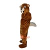 Brown Gopher Mole Mouse Cartoon Mascot Costume Plush with Mask
