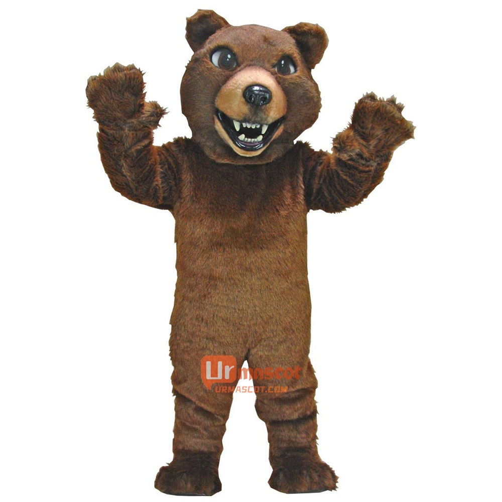 Brown Grizzly Cartoon Mascot Costume Cosplay Outfits