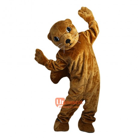 Brown Groundhog Gophers Cartoon Mascot Costume Plush with Mask