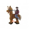 Brown Horseback Custom Cartoon Mascot Costume