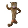 Brown Leopard Panther Cartoon Mascot Costume Plush with Mask