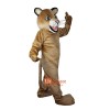 Brown Leopard Panther Cartoon Mascot Costume Plush with Mask