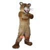 Brown Leopard Panther Cartoon Mascot Costume Plush with Mask