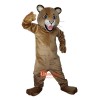 Brown Leopard Panther Cartoon Mascot Costume Plush with Mask
