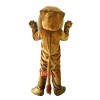 Brown Lion Cartoon Mascot Costume Plush with Mask
