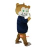 Brown Monkey Cartoon Mascot Costume Plush with Mask