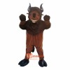Brown Rhinoceros bull Cartoon Mascot Costume Plush with Mask