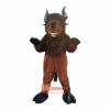 Brown Rhinoceros bull Cartoon Mascot Costume Plush with Mask