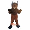 Brown Rhinoceros bull Cartoon Mascot Costume Plush with Mask