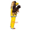 Brown Sport Eagle Cartoon Mascot Costume Plush with Mask