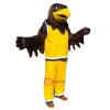 Brown Sport Eagle Cartoon Mascot Costume Plush with Mask