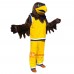 Brown Sport Eagle Cartoon Mascot Costume Plush with Mask
