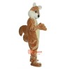 Brown Squirrel Cartoon Mascot Costume Plush with Mask