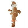 Brown Squirrel Cartoon Mascot Costume Plush with Mask