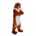 Brown Weasel Stoat Cartoon Mascot Costume Plush with Mask