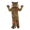 Brown Wildcat Stray Cat Hare Racoon Cartoon Mascot Costume Plush with Mask