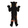 Brown Wildcat Tiger Cartoon Mascot Costume Plush with Mask