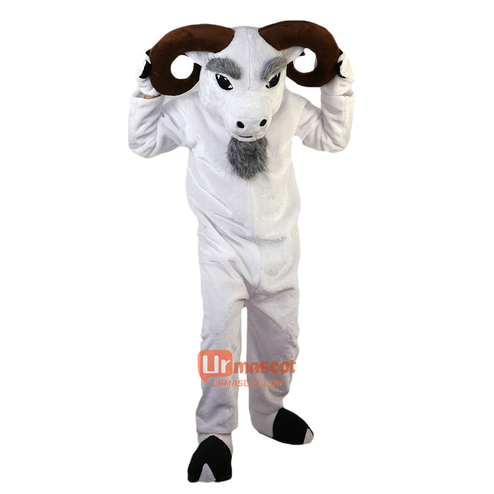 Buck ram Cartoon Mascot Costume Plush with Mask