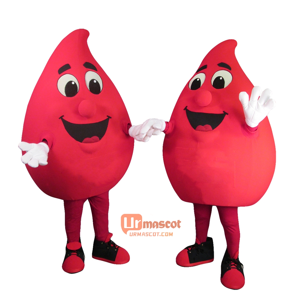 Buddy the Blood Drop Custom Cartoon Mascot Costume