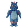 Cartoon Dragon Blue Dinosaur Mascot Cartoon Costume