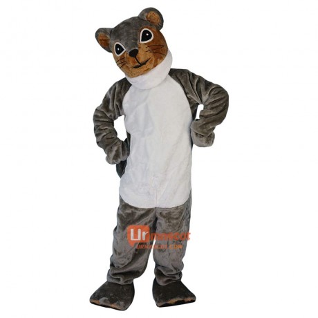 Cartoon Grey Squirrel Cartoon Mascot Costume Plush with Mask