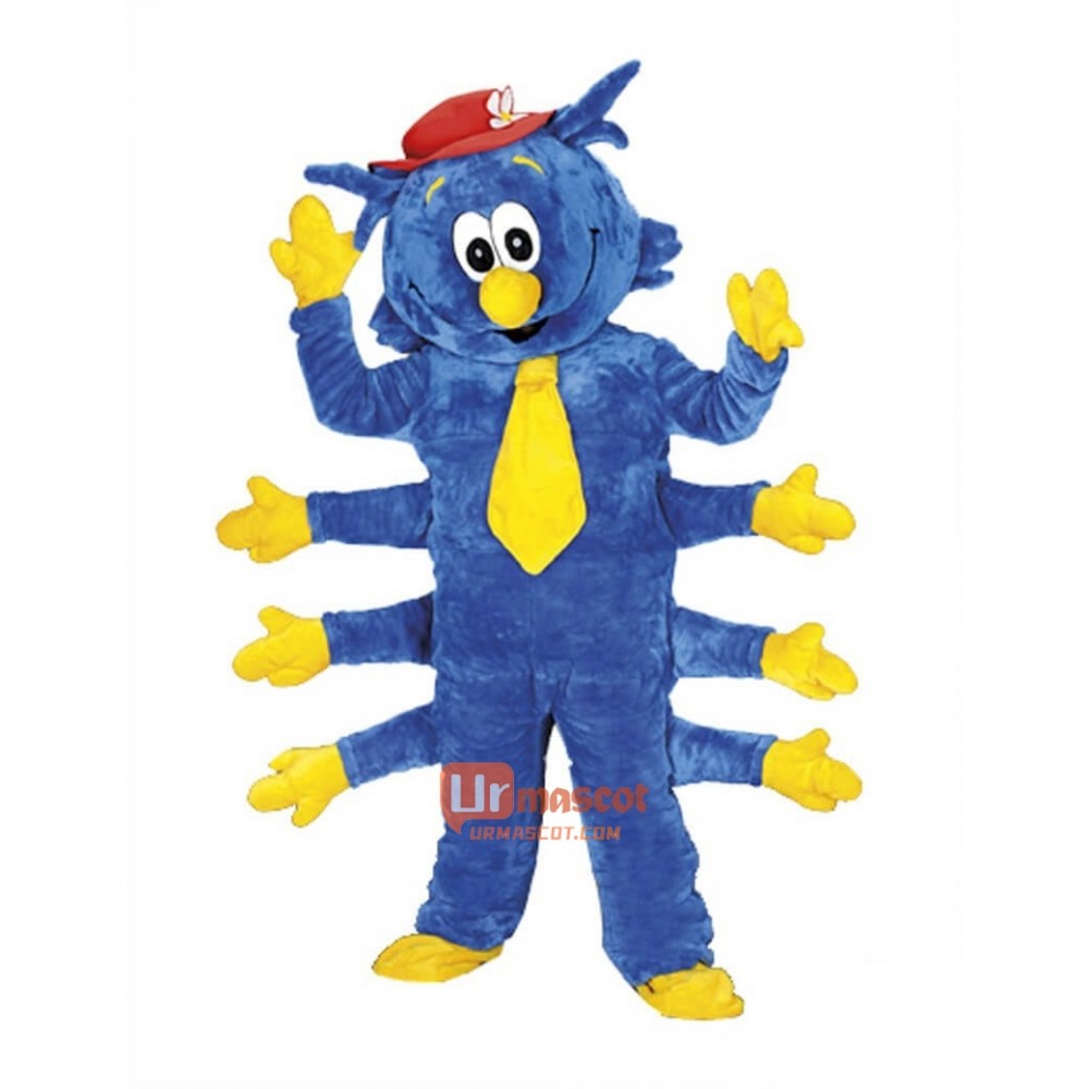 Cartoon Mascot Costume Plush with Mask Centipede Happy