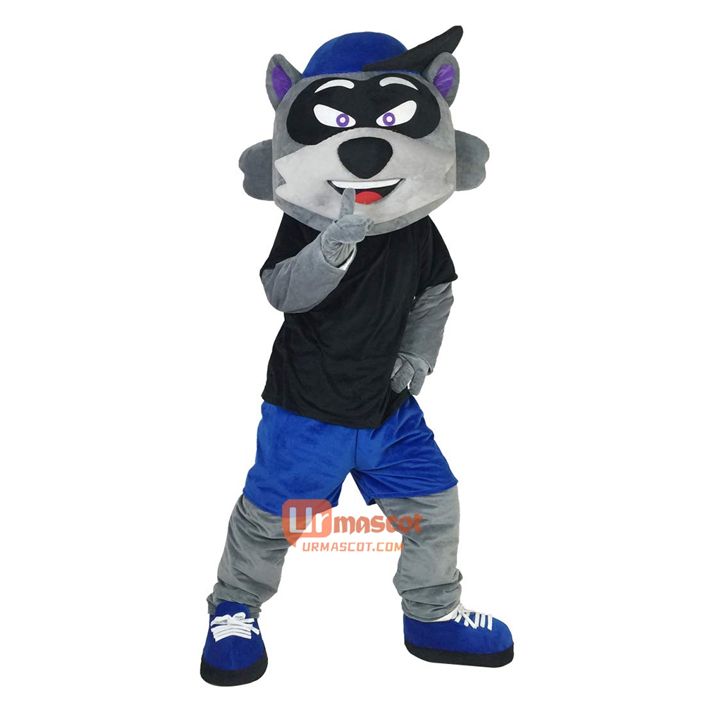 Cartoon Raccoon Cartoon Mascot Costume Plush with Mask