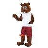 Castor Fiber Beaver Cartoon Mascot Costume Plush with Mask