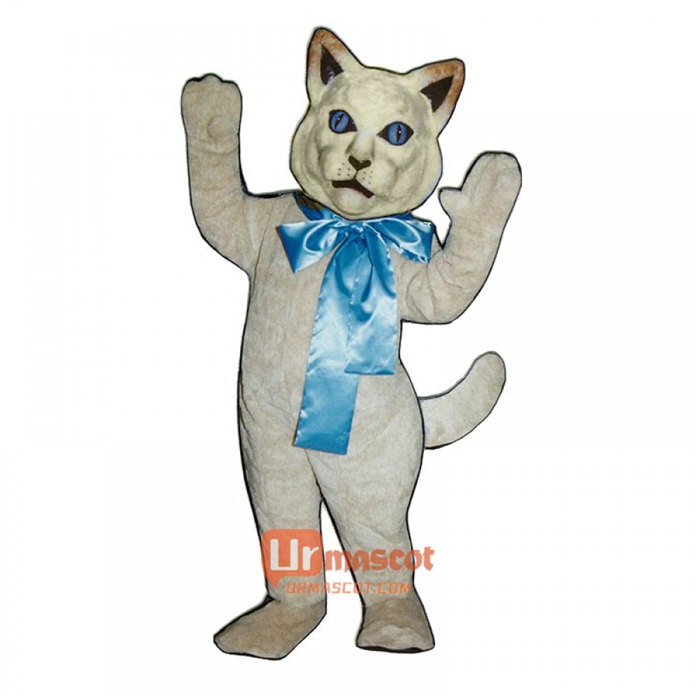 Cat Bow Cartoon Costume Mascot