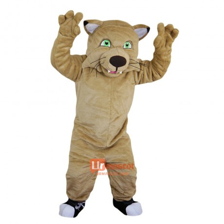 Cat Tiger Leopard Cartoon Mascot Costume Plush with Mask