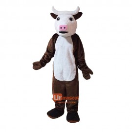 Cattle Cow Bull Cartoon Mascot Costume Plush with Mask